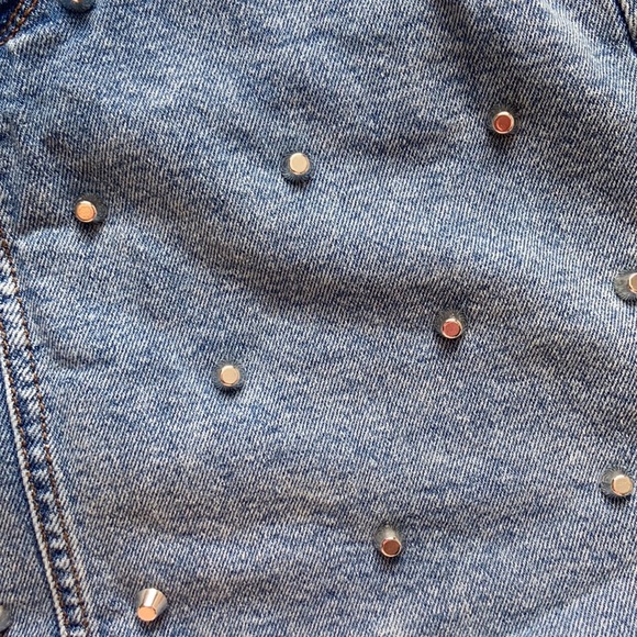 Jean Skirt with Studs - Picture 4 of 6